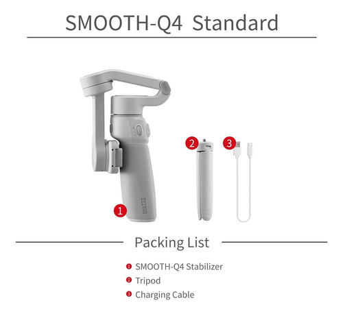 Gimbal Estabilizador Zhiyun Smooth 5 Combo Para Smartphone Color