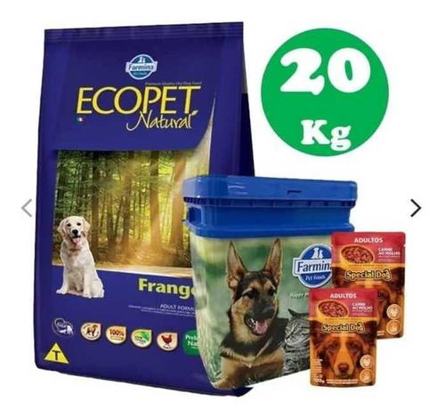 Ecopet Natural Adulto 20kg + Regalo