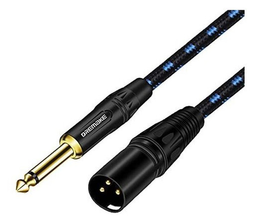 Dremake Ts 1/4 Pulgadas Macho A Xlr Macho Cable Desequilibra