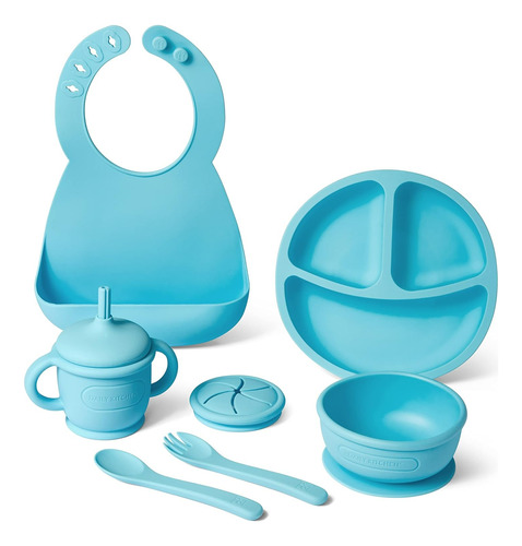 Set De Alimentación De Silicona Bebe Incluye 4 Unidades