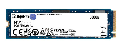 Ssd Kingston Snv2s/500g 500gb Modelo Nv2 Pci-e 4.0 3500mb/s