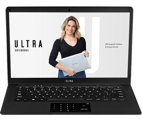 Notebook Ultra Ub230 Preto 14  D.core 120gb 4gb Ram Hd W11