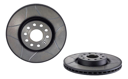 Discos Brembo Max Vw Passat Cc 2.0 Tsi 2009-2011 Del Par