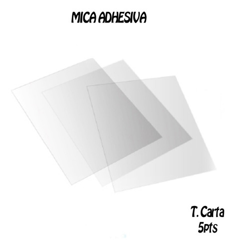 Mica Adhesiva 5 Pts 25 Hojas Tamaño Carta