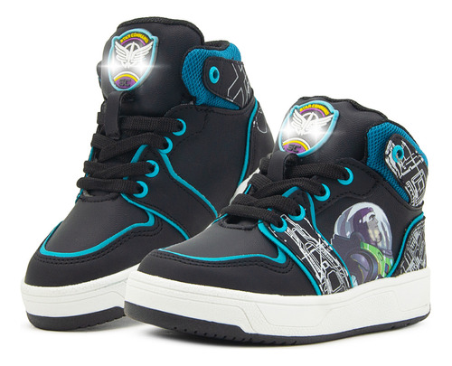 Tenis Botita Diseño Buzz Lightyear Luces Niño Disney 15-24.5