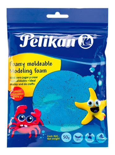 Foamy  Moldeable Azul 50g  Pelikan 