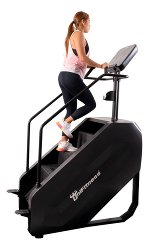 Climber Escalera Sin Fin Unifitness Gym Uso Rudo Resistente Color Negro