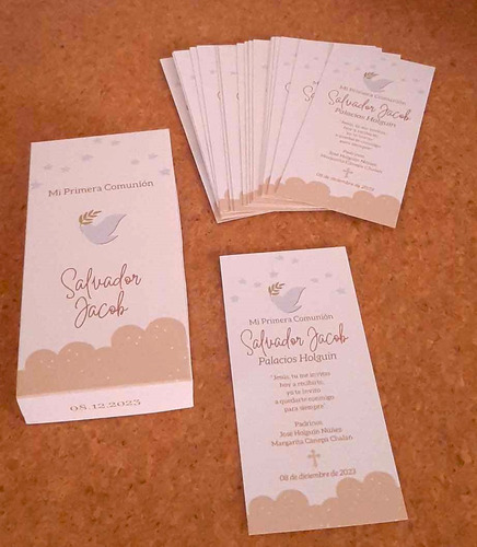 Estampa Primera Comunión, Recuerdos, Invitaciones