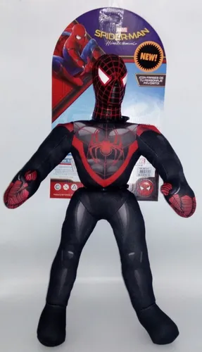 Spiderman Peluche Soft Miles Morales Negro New Toys Edu