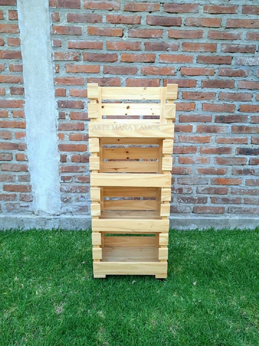 Imagen 4 de 6 de Organizador Con Ruedas Exhibidor Maceta Estante Con Rueda