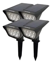 Comprar 4 Reflectores Estaca Solar Led Jardin Macroled Luz Ip65