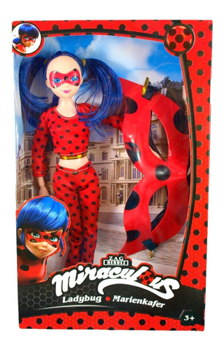 Muñeca Ladybug Con Mascara Lady Bug Juguete Niña Marinette | MercadoLibre