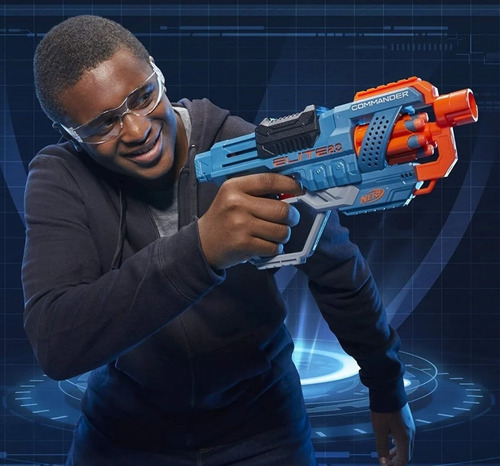 Pistola Nerf Elite 2.0 Commander 12 Dardos Hasbro
