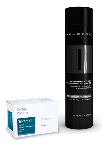 Tricomax + Reversil® Shampoo Anti Caída | Promo Pack Capilar