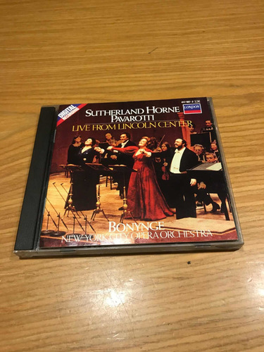 Sutherland Horne Pavarotti Live From Lincoln Center Cd Usa 