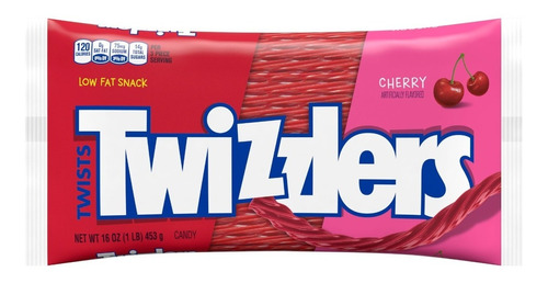 Dulces Twizzlers Twists Cereza 453g Americano