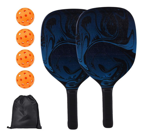 Pickleball Paddles Set Bolsa De Almacenamiento De Madera Y 4