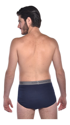 Pack X 3 Trusa Slip Hanes De Algodón Clásico Para Hombre