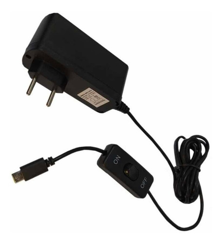 Fonte De Alimentação Raspberry Pi4 Tipo C 5v 3a Com Botao
