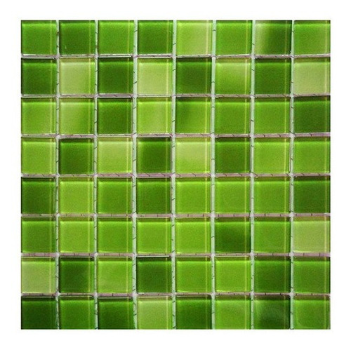 Malla Vidrio Frappe Kiwi Mosaicos Krystales 28,5x28.5 Cm