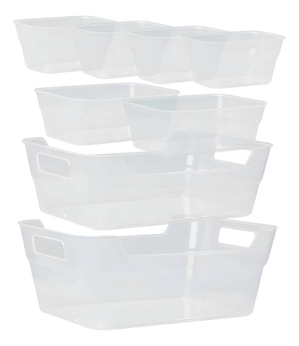 Recipientes Italhome Set De 8 Piezas Transparentes Trasparentes