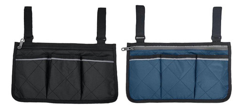 2 Pedazos Bolsa Lateral Para Silla De Ruedas Bolsa Cama Riel