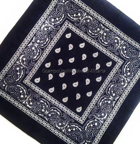 Rothco Navy Blue & White Pailey Cotton Bandanna. Nueva