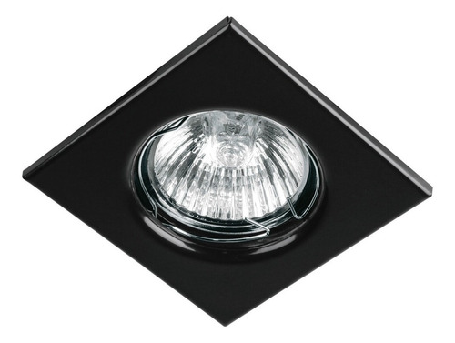 Luminario Cuadrado Negro Spot Fijo, Volteck 45567