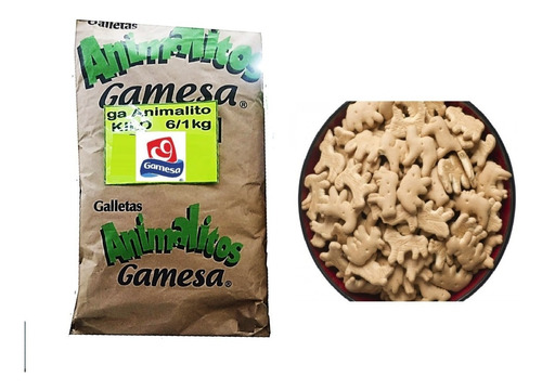 1 Kg De Galleta De Animalitos Gamesa Excelente Calidad