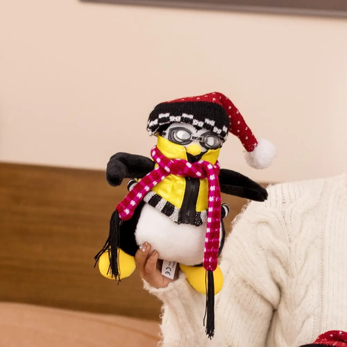 Muñeco De Peluche Negro Con Forma De Pingüino Hugsy De Joeys