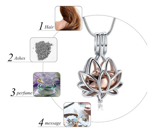 Joyería De Cremación Cenizas Colgante Collar De Urna ...