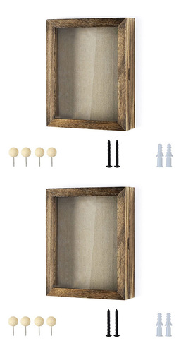 2 Vitrinas Shadow Box Frame De 8 X 10 Pulgadas Con Diseño De