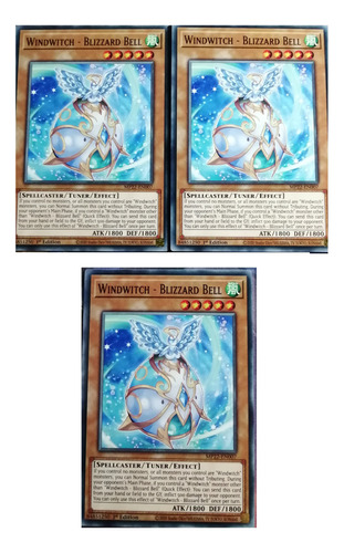 Windwitch Blizzard Bell X3 Yu-gi-oh! Original Konami