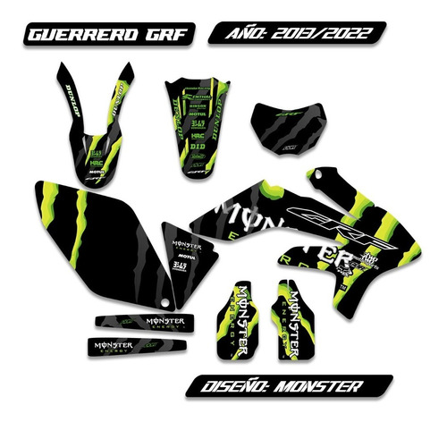 Calcos Kit Grf Guerrero 250 