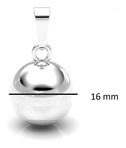 Imagen 3 de 9 de Dije Llamador De Ángel 16 Mm De Plata .925 Agálea Joyería