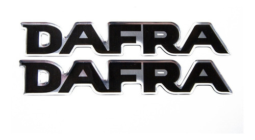 Adesivo Emblema Compatível Dafra Resinado Cromado Preto Re2 
