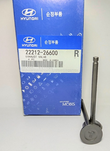 Imagen 2 de 2 de Valvulas Admision Escape Original Hyundai Getz Elantra 1.6