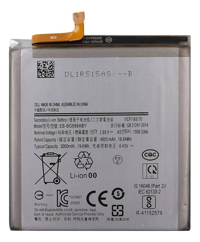 Bateria Pila Para La Marca Samsung S21 Ultra G998 Nueva