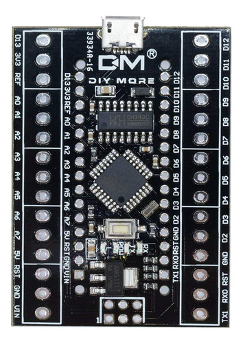 Tarjeta Desarrollo Nano V3.0 Atmega328 Micro Usb Con Bornes