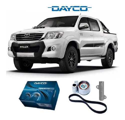 Kit Correia Dentada Toyota Hilux 3.0 2009 Com Dumper Dayco