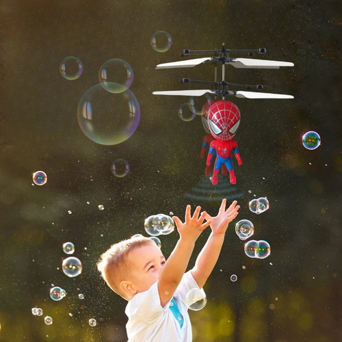 Juguete Volador Spiderman Con Sensor De Infrarrojos Rojo
