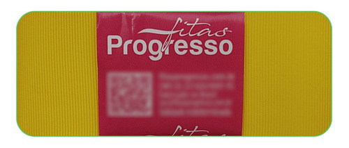 Fita De Gorgurão Gp009 38mm Progresso Nº9 | 10 Metros Cor AMARELO GEMA