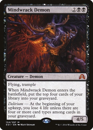 Carta Magic Mindwrack Demon Shadow Over Innistrad