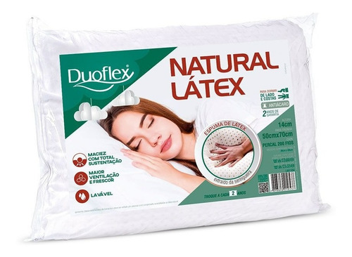 Almohada Duoflex Real Latex 14 Cm Altura