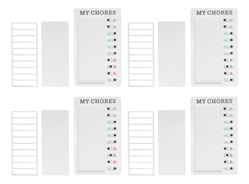 Tablero De Tareas, 4 Piezas, Lista De Verificación, Para Pro