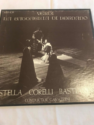 Stella Corelli Bastianini Battaglia Di Legnano Vinilo Box Lp