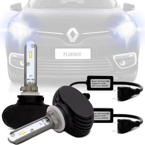 Par Lampada Ultra Led Milha H11 Renault Fluence Clio Sandero