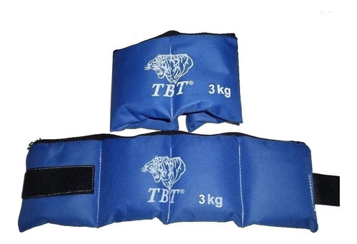 Tobillera Con Peso 3 Kg Gym Rerforzadas Regulables X Par