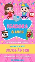Comprar Convite Digital Lucas Neto E Gi Online Virtual Whatsapp Arte