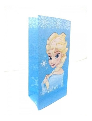  Pack 10 Bolsas Sorpresita Papel Frozen Elsa Cotillón